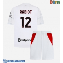 Fotballdrakt Barn AC Milan Adrien Rabiot #12 Bortedraktsett 2026-27 Kortermet (+ Korte bukser)